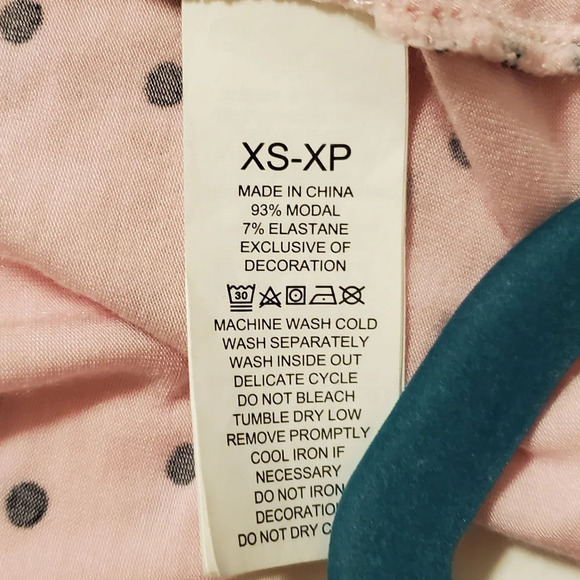 Kate Spade Evergreen Scattered Dot Sleepshirt Nightgown Pink Black XS - Picture 4 of 5